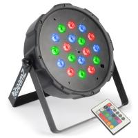 BeamZ LED FlatPAR 18x 1W RGB, IR, DMX